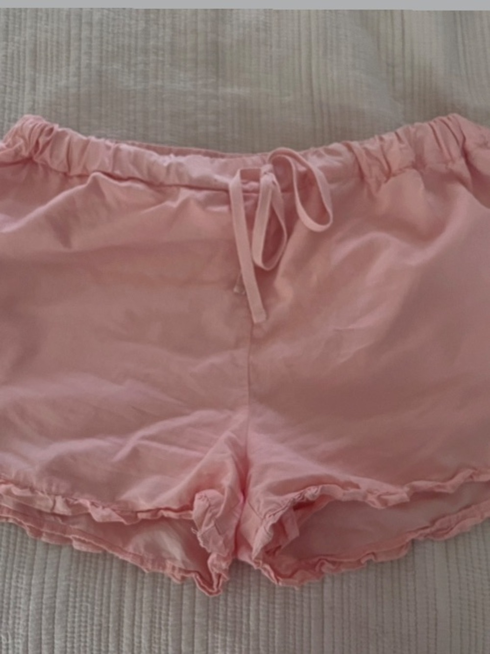 Celebrity Pink Light Pink Ruffle Hem Sleep Shorts